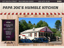 Tablet Screenshot of papajoeshumblekitchen.com